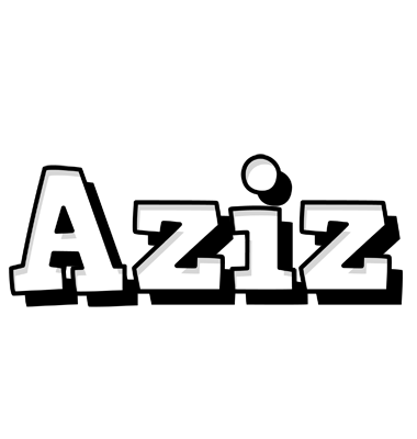 Aziz snowing logo