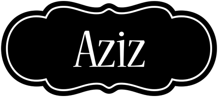 Aziz welcome logo