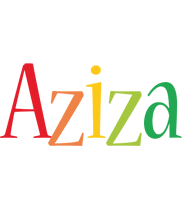 Aziza birthday logo