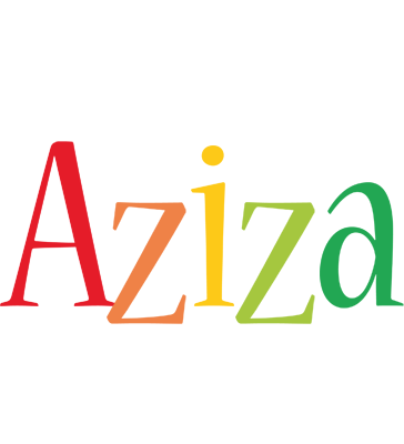 Aziza birthday logo