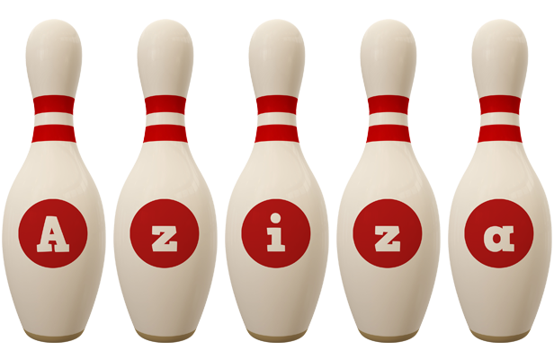 Aziza bowling-pin logo