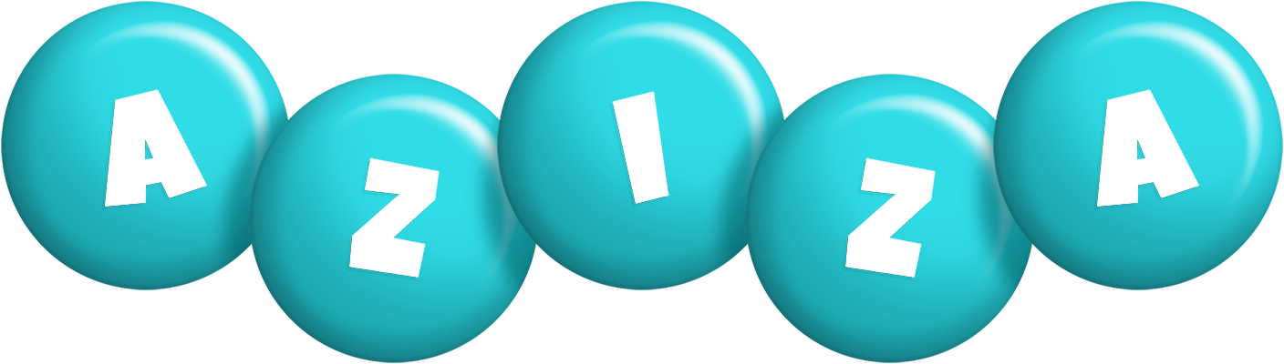 Aziza candy-azur logo