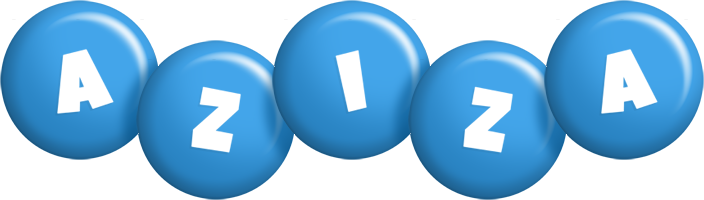 Aziza candy-blue logo