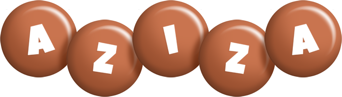 Aziza candy-brown logo