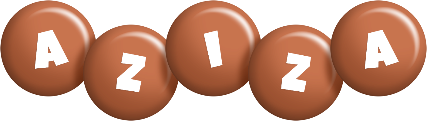 Aziza candy-brown logo