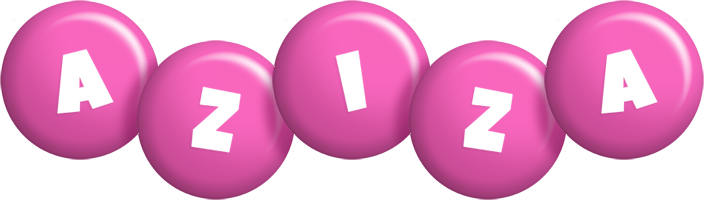 Aziza candy-pink logo