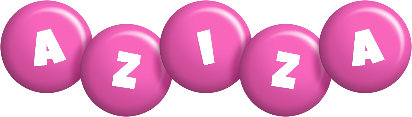 Aziza candy-pink logo