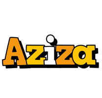 Aziza cartoon logo