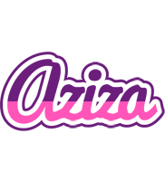 Aziza cheerful logo