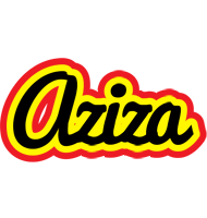 Aziza flaming logo