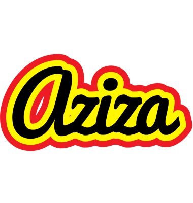 Aziza flaming logo