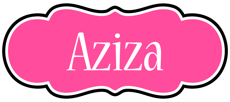 Aziza invitation logo