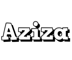 Aziza snowing logo
