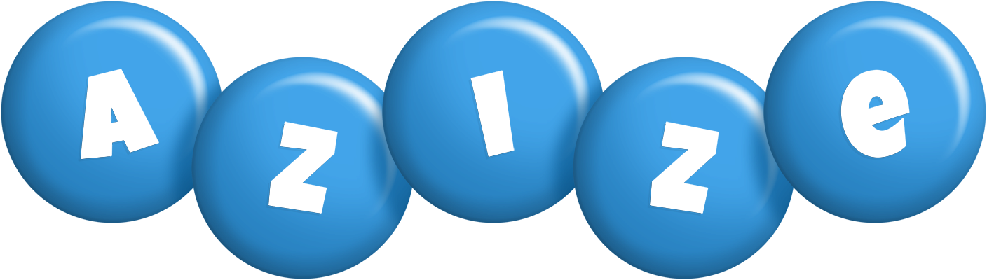 Azize candy-blue logo