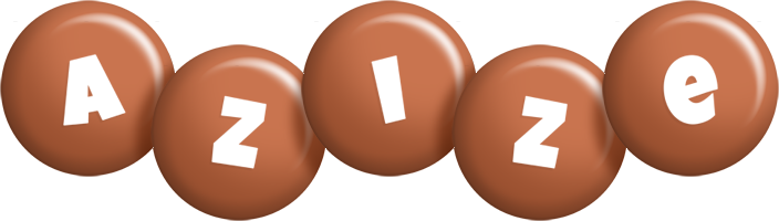 Azize candy-brown logo