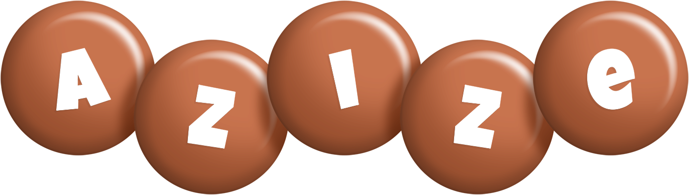 Azize candy-brown logo