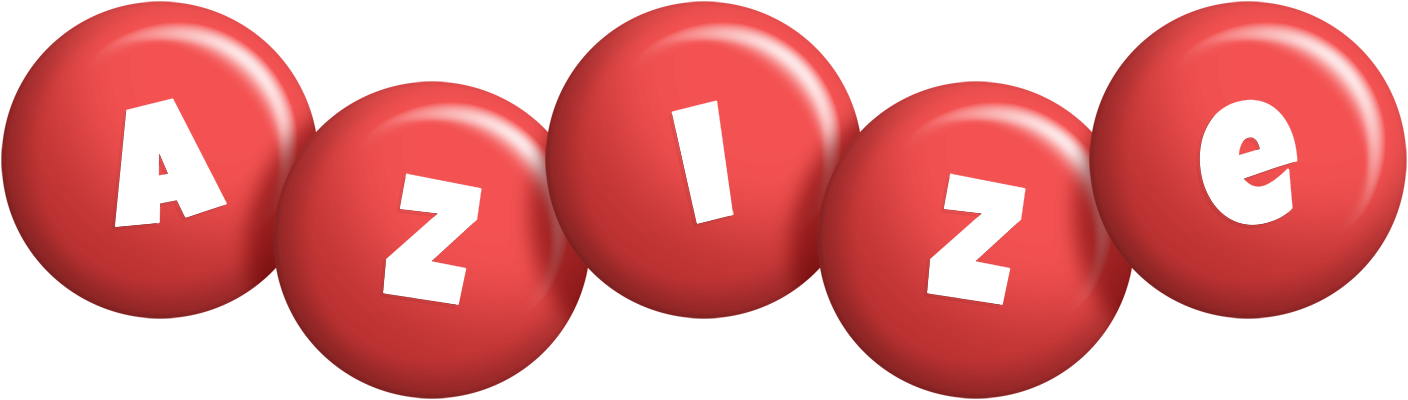 Azize candy-red logo