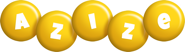Azize candy-yellow logo