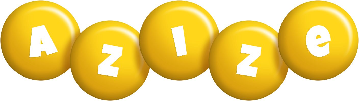Azize candy-yellow logo