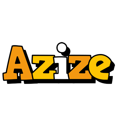 Azize cartoon logo
