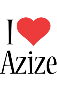 Azize i-love logo