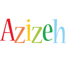 Azizeh birthday logo