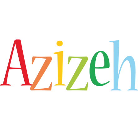 Azizeh birthday logo