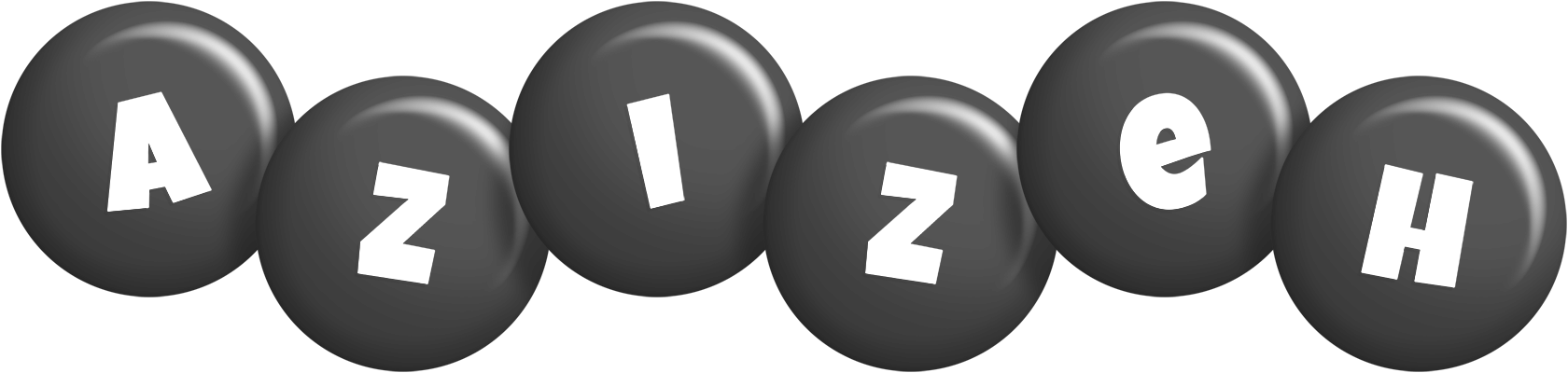 Azizeh candy-black logo