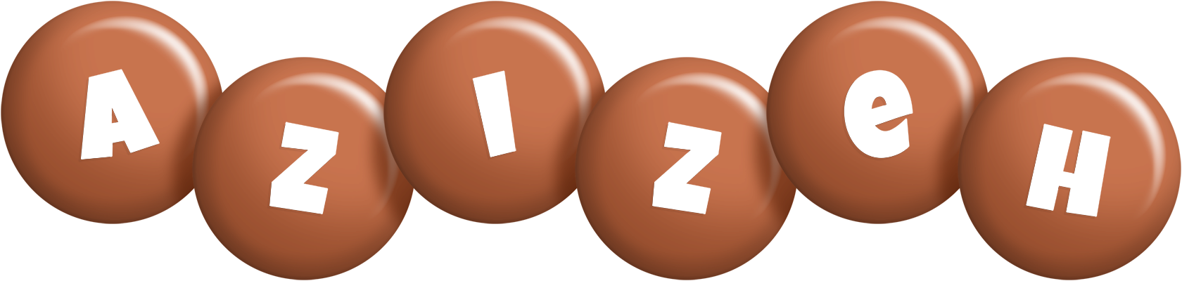 Azizeh candy-brown logo