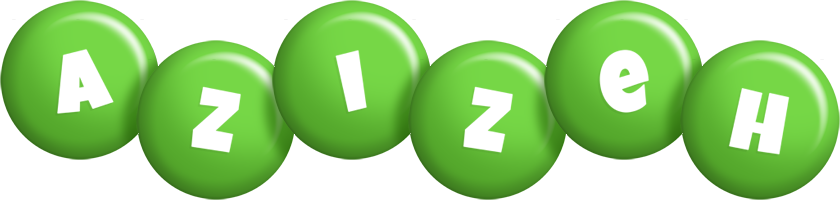 Azizeh candy-green logo