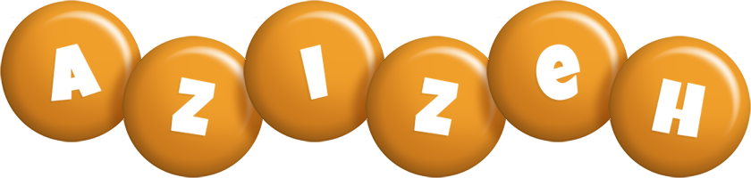 Azizeh candy-orange logo