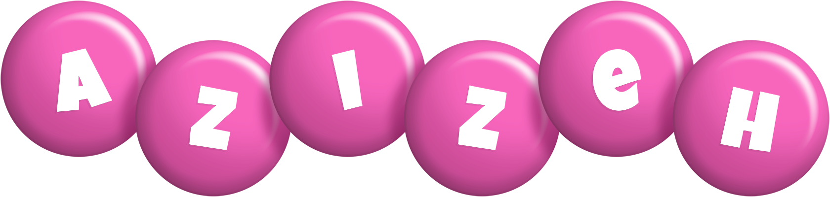 Azizeh candy-pink logo