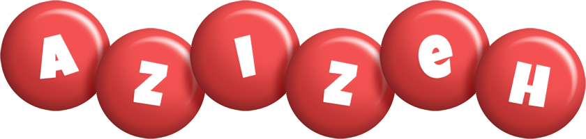 Azizeh candy-red logo