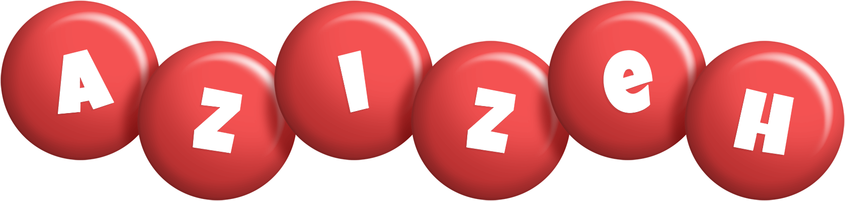 Azizeh candy-red logo