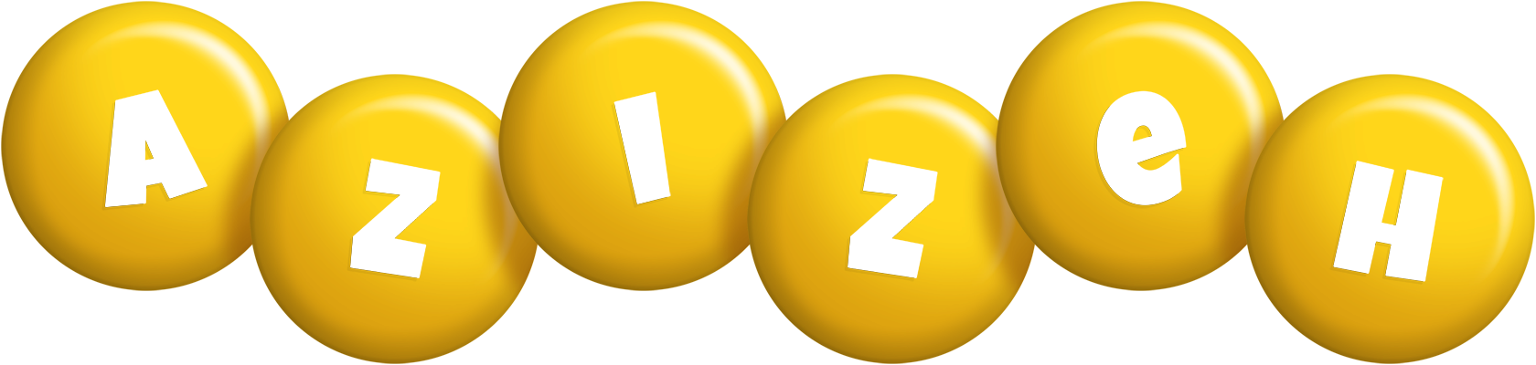 Azizeh candy-yellow logo