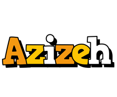 Azizeh cartoon logo