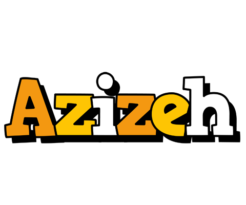 Azizeh cartoon logo