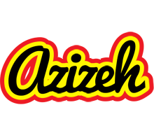 Azizeh flaming logo
