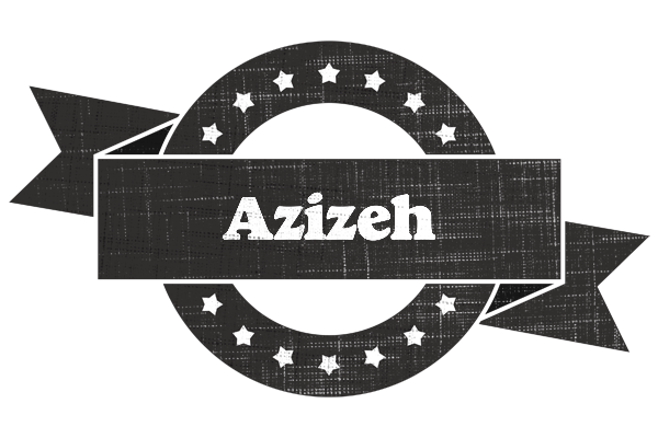 Azizeh grunge logo