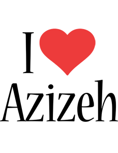 Azizeh i-love logo