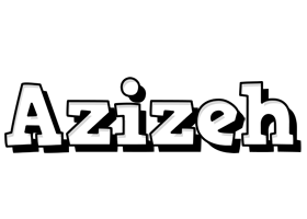Azizeh snowing logo