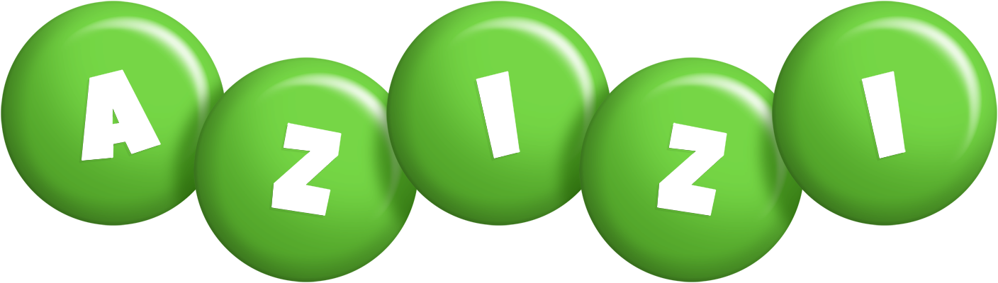 Azizi candy-green logo