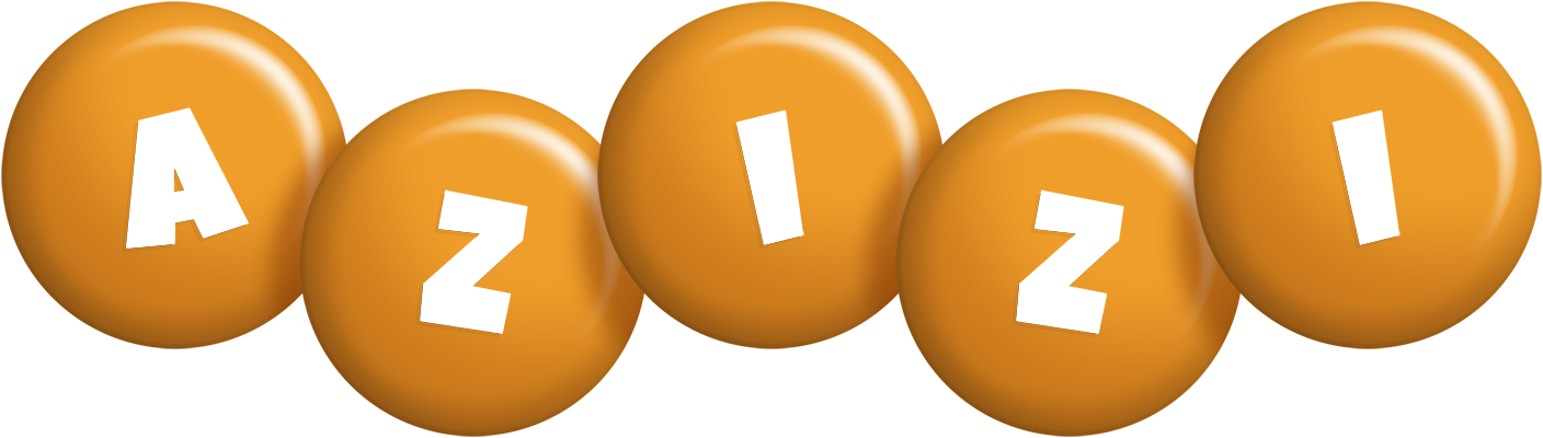 Azizi candy-orange logo