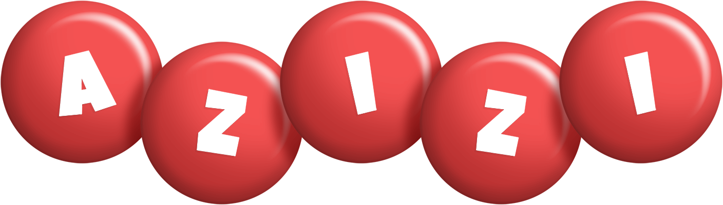 Azizi candy-red logo