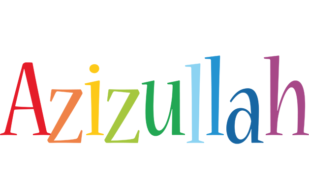 Azizullah birthday logo