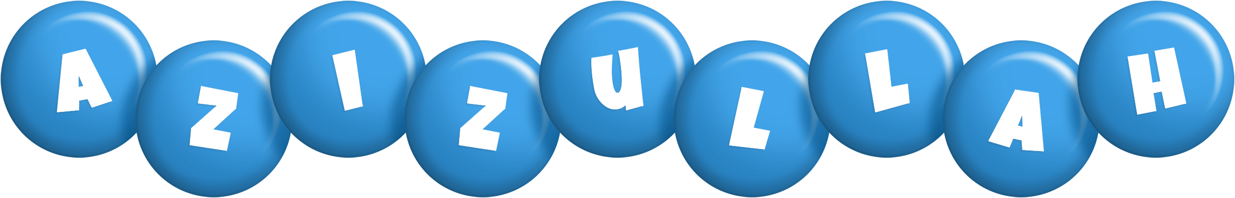 Azizullah candy-blue logo