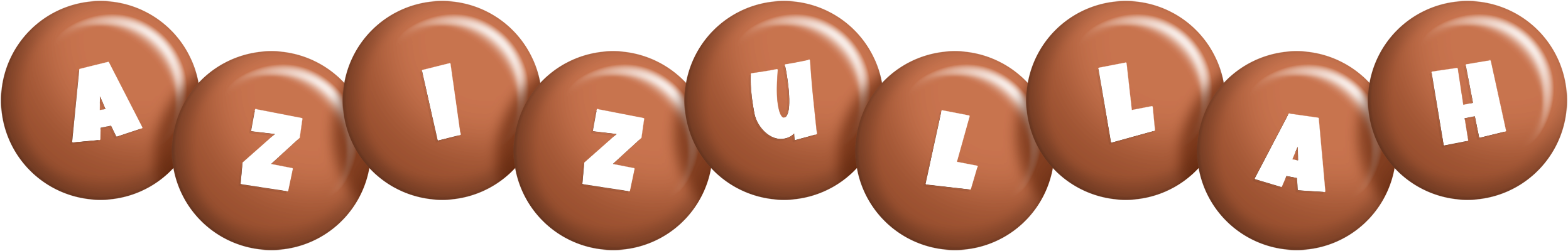 Azizullah candy-brown logo