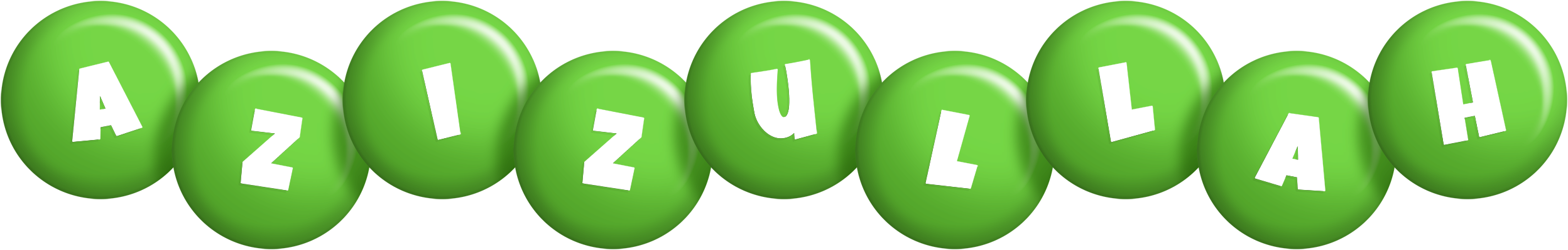 Azizullah candy-green logo