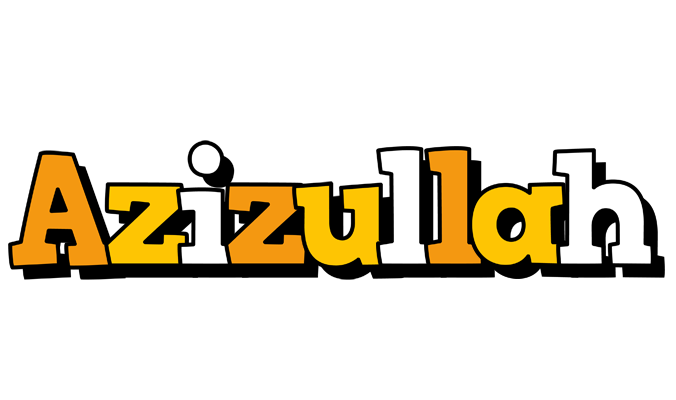 Azizullah cartoon logo
