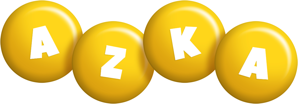 Azka candy-yellow logo